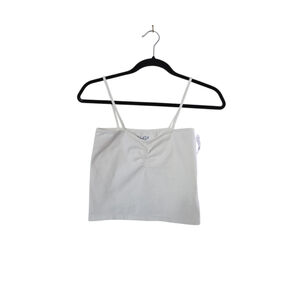 Pacsun Tank Top White Crop 100% Cotton
